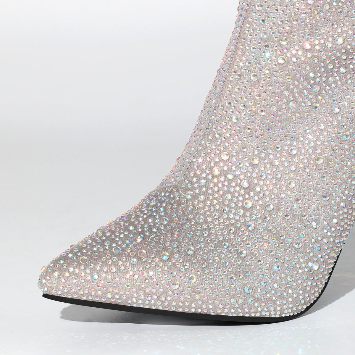 Pointed Toe Rhinestone Tassels Over The Knee Boots