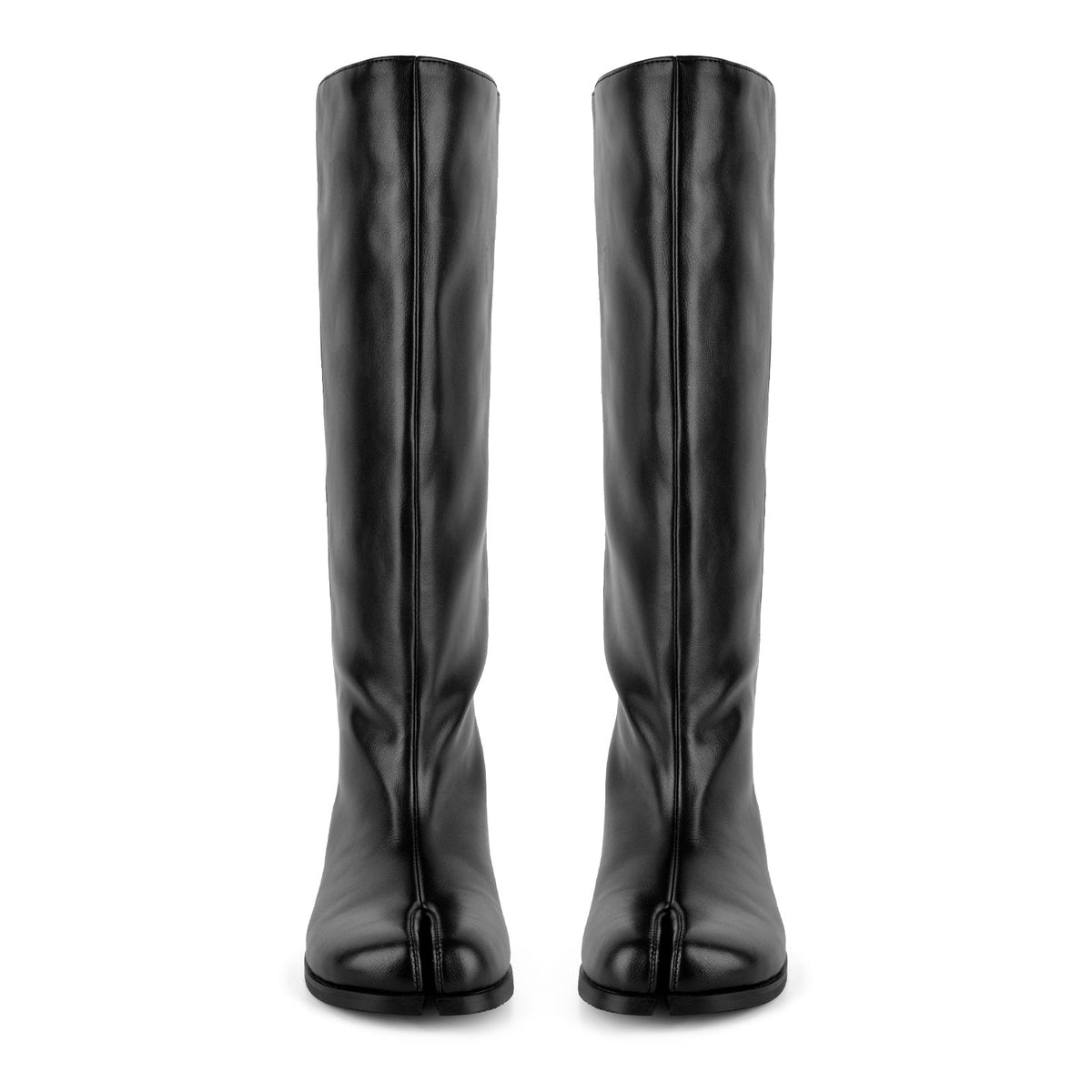 Round Toe Tabi Knee High Flat Boots