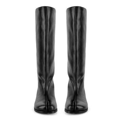 Round Toe Tabi Knee High Flat Boots