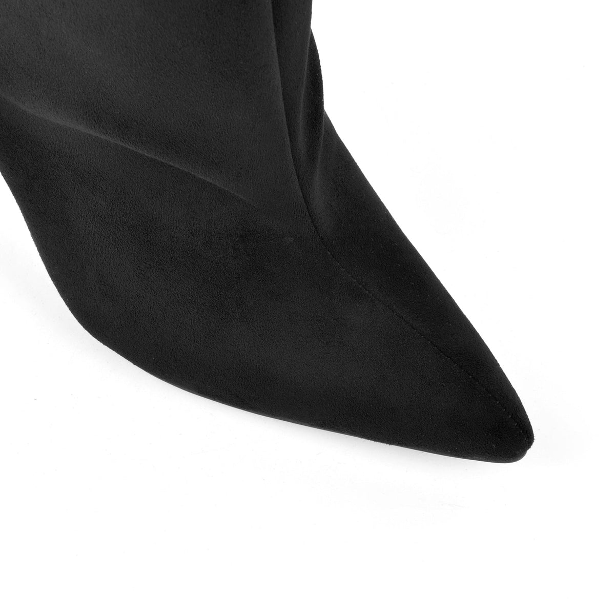 Pointed Toe Suede Stiletto Knee High Boots