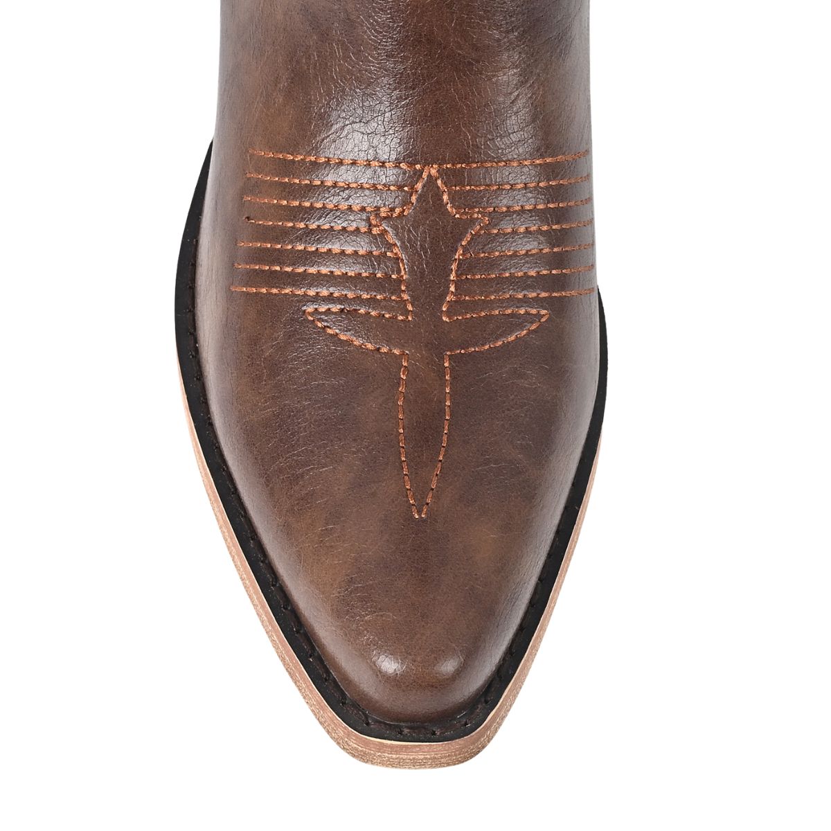 Pointed Toe Embroidery Knee High Western Boots