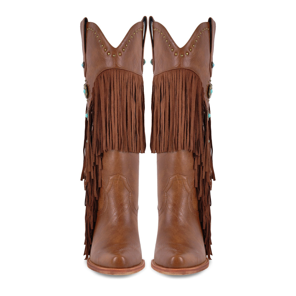 Fringe & Stud Western Boots