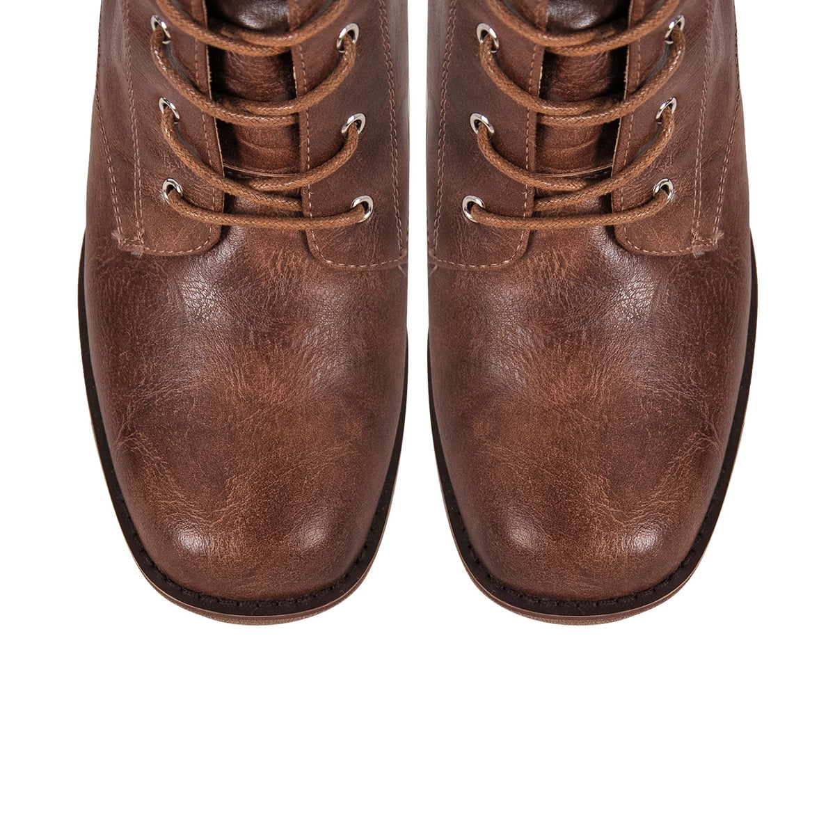 Lace-up Mid-calf Boot