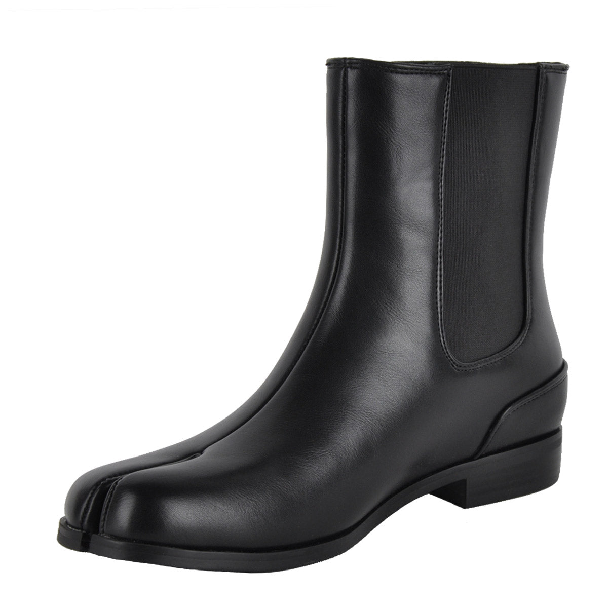 Round Toe Tabi Chelsea Flat Ankle Boots