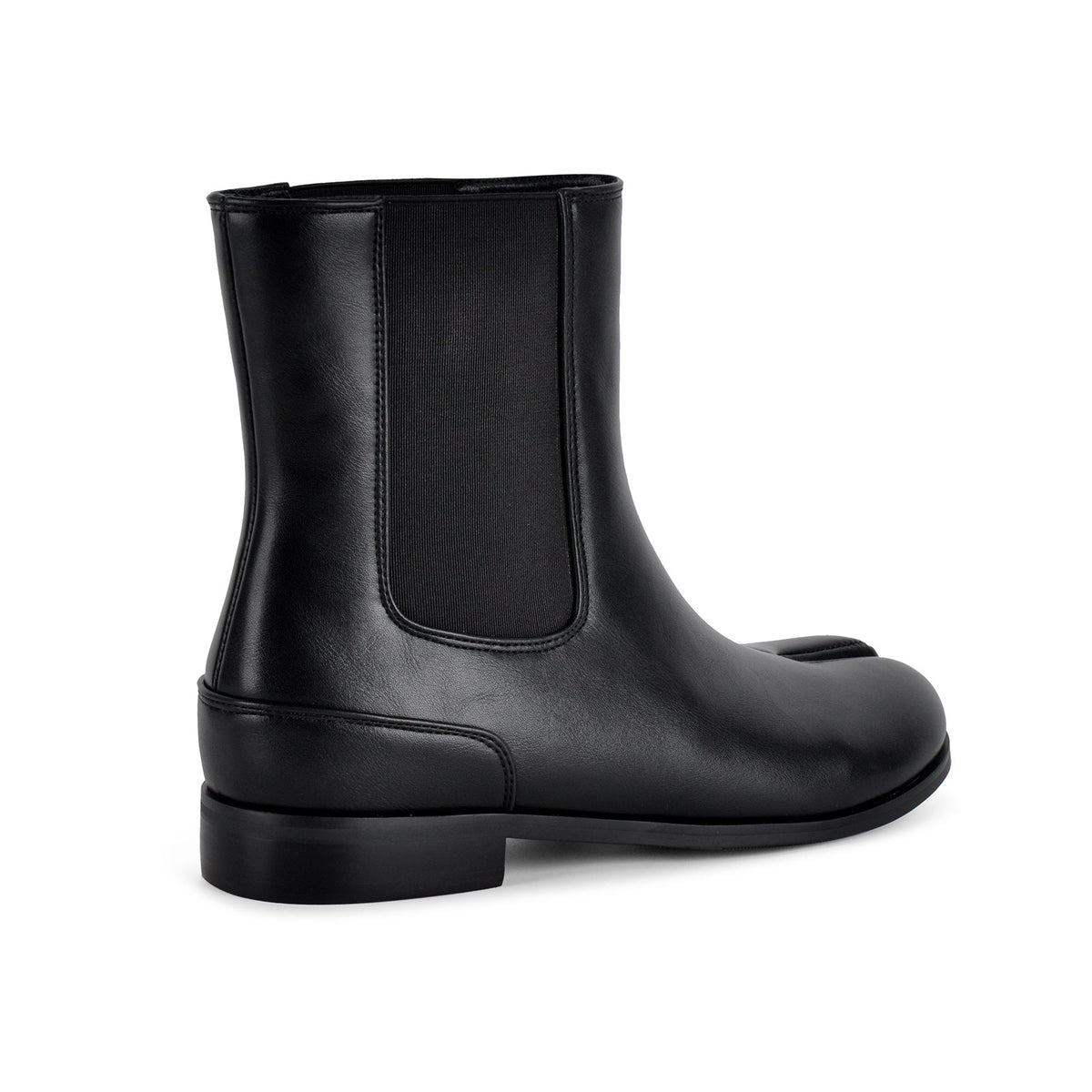 Round Toe Tabi Chelsea Flat Ankle Boots