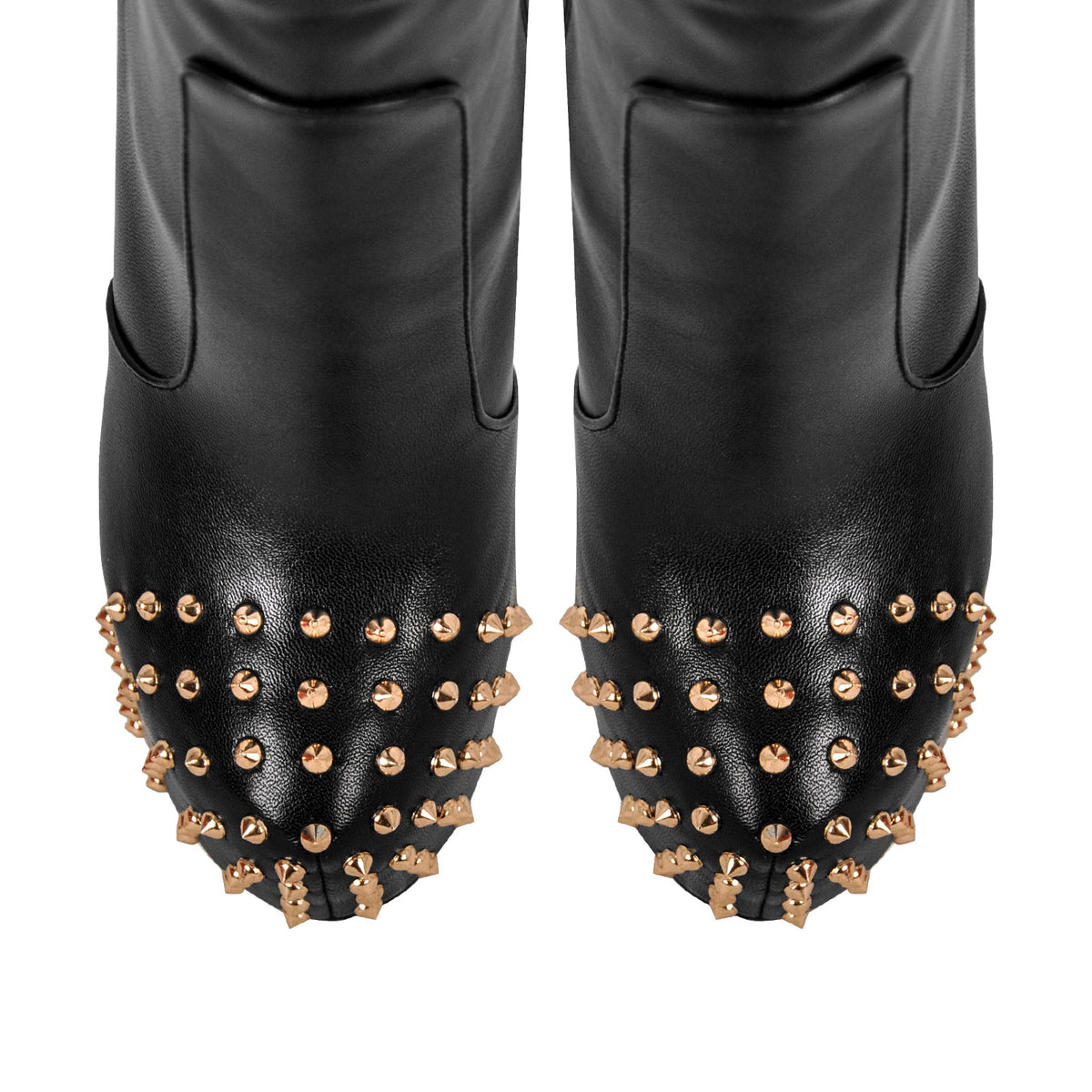 Round Toe Stiletto Rivet Over The Knee Boots