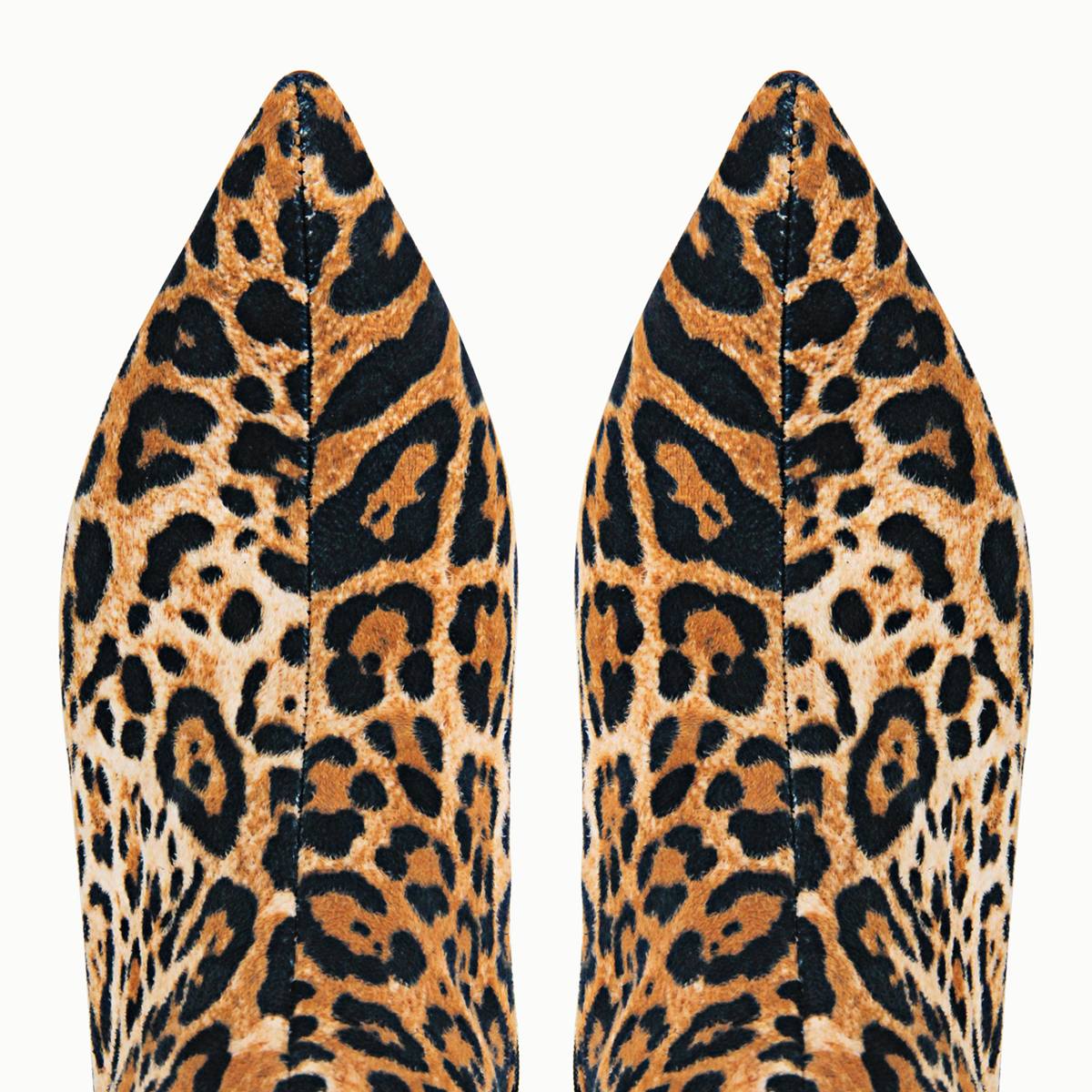 Red Leopard Pointed Toe Over The Knee Stiletto Boots