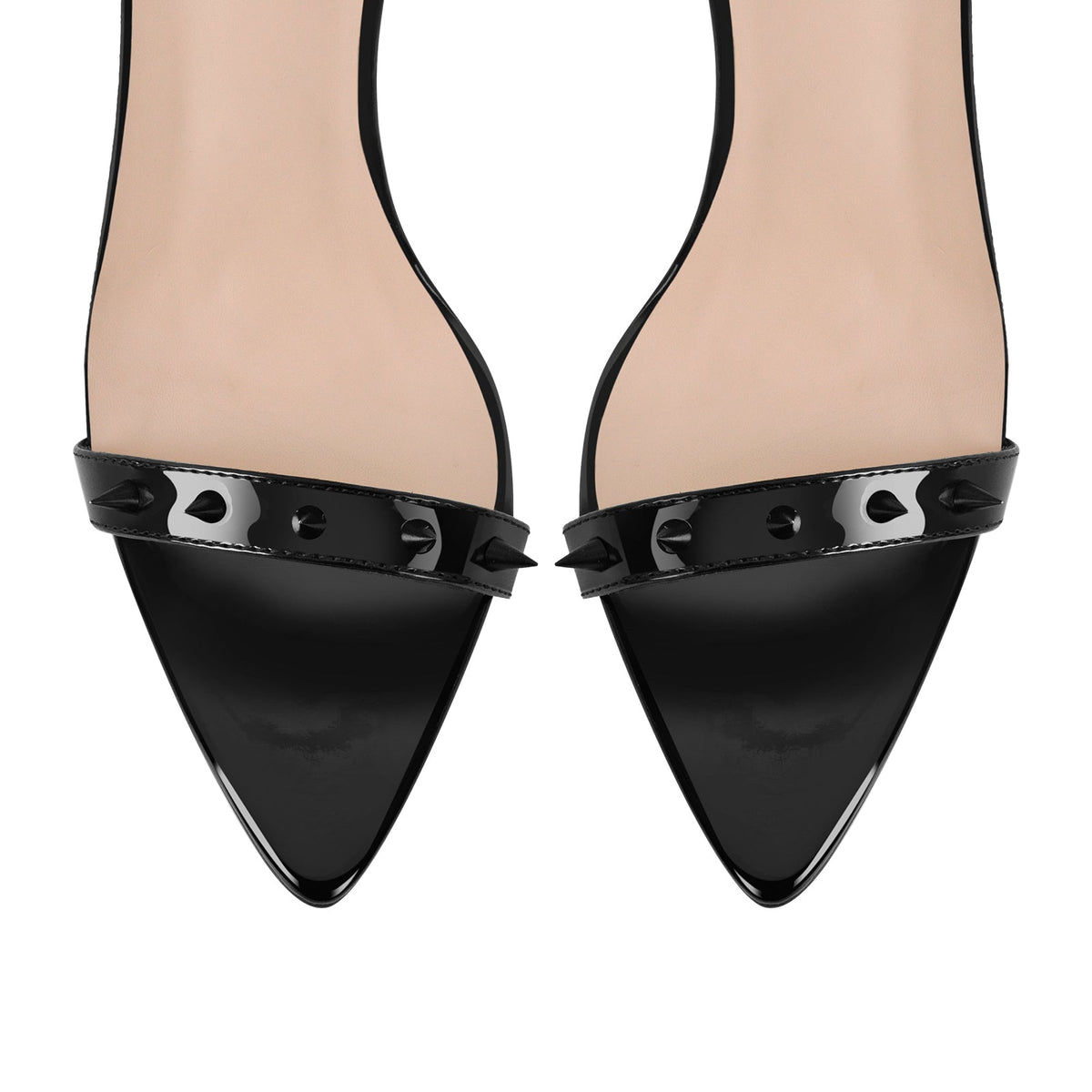 Rivet Ankle Strap High Heel Sandals