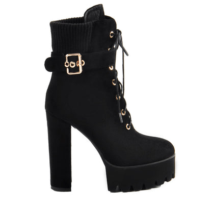 Ankle Platform High Heel Boots
