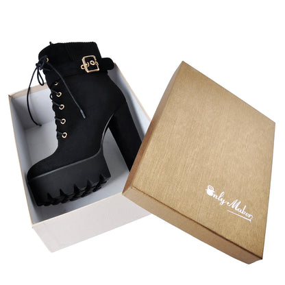 Ankle Platform High Heel Boots
