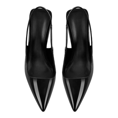 Pointed Toe Stiletto Slingback High Heels