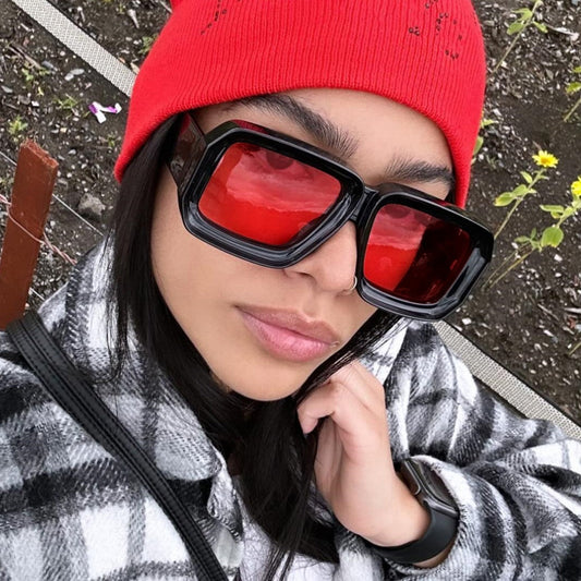 Square Shape Wide Rim Sunglasses