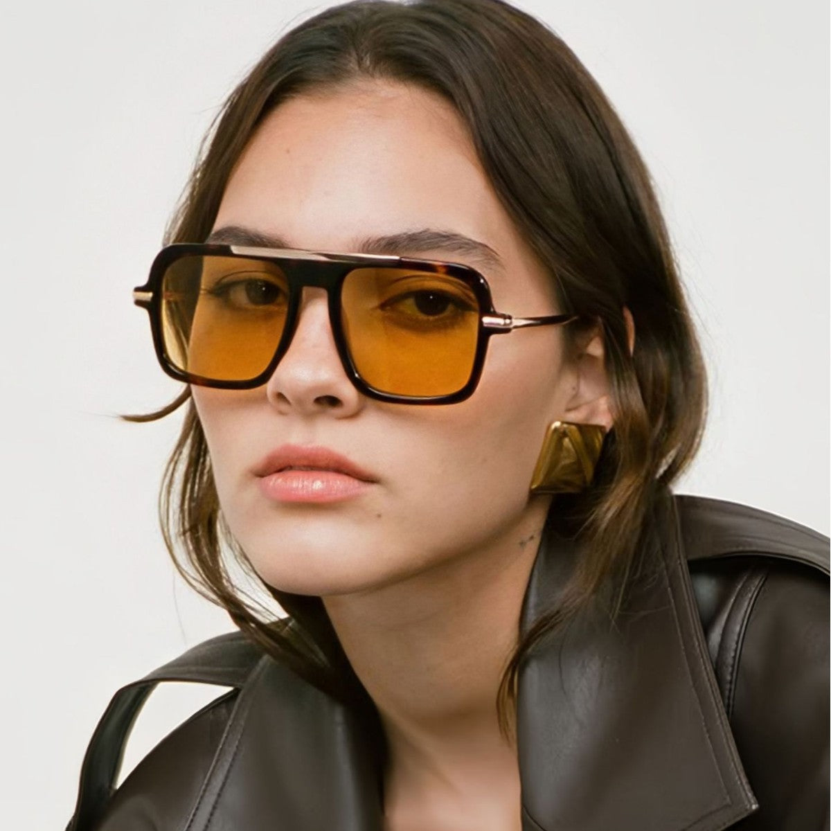 Square Shape Aviator Sunglasses