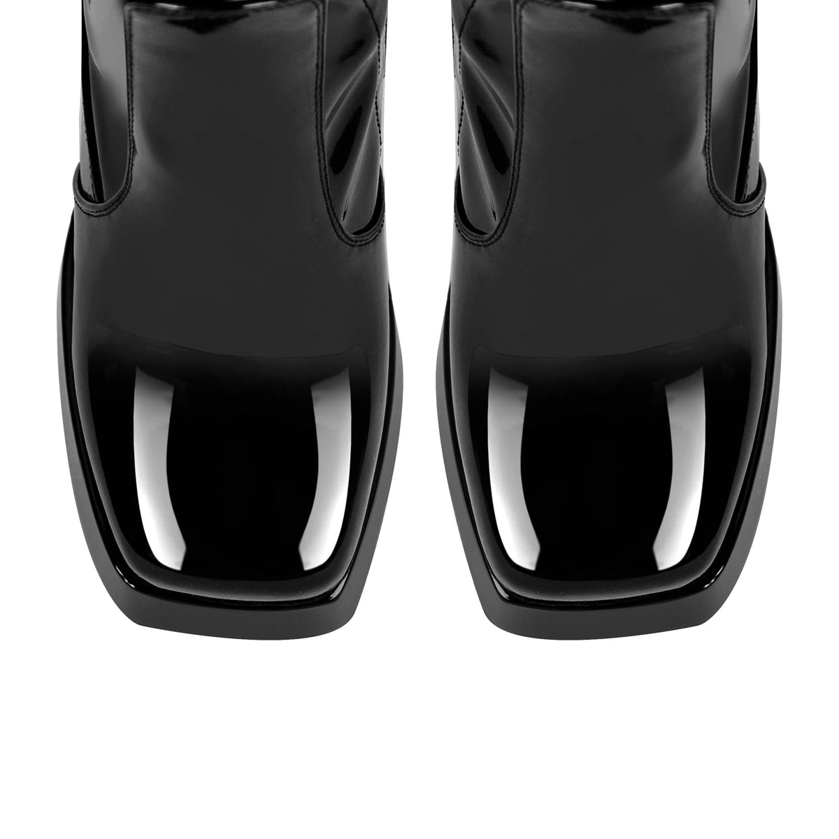 Square Toe Chunky Heels Platform Over The Knee Boots