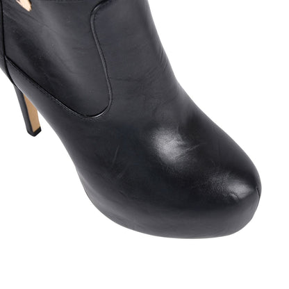 Platform Rivet Buckle Strap Thigh High Boots