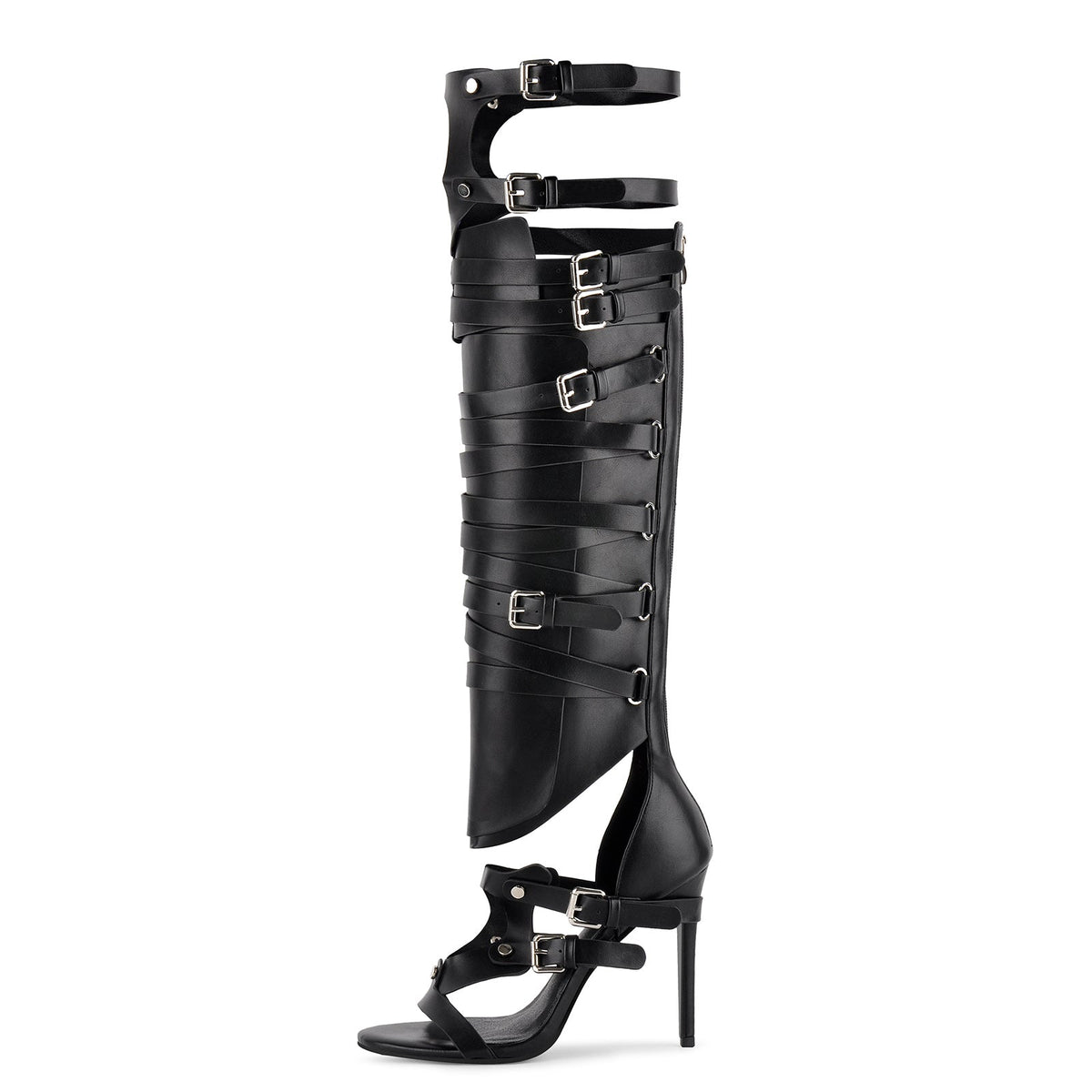 Gladiator Multi Buckles Thigh High Boots Sandals