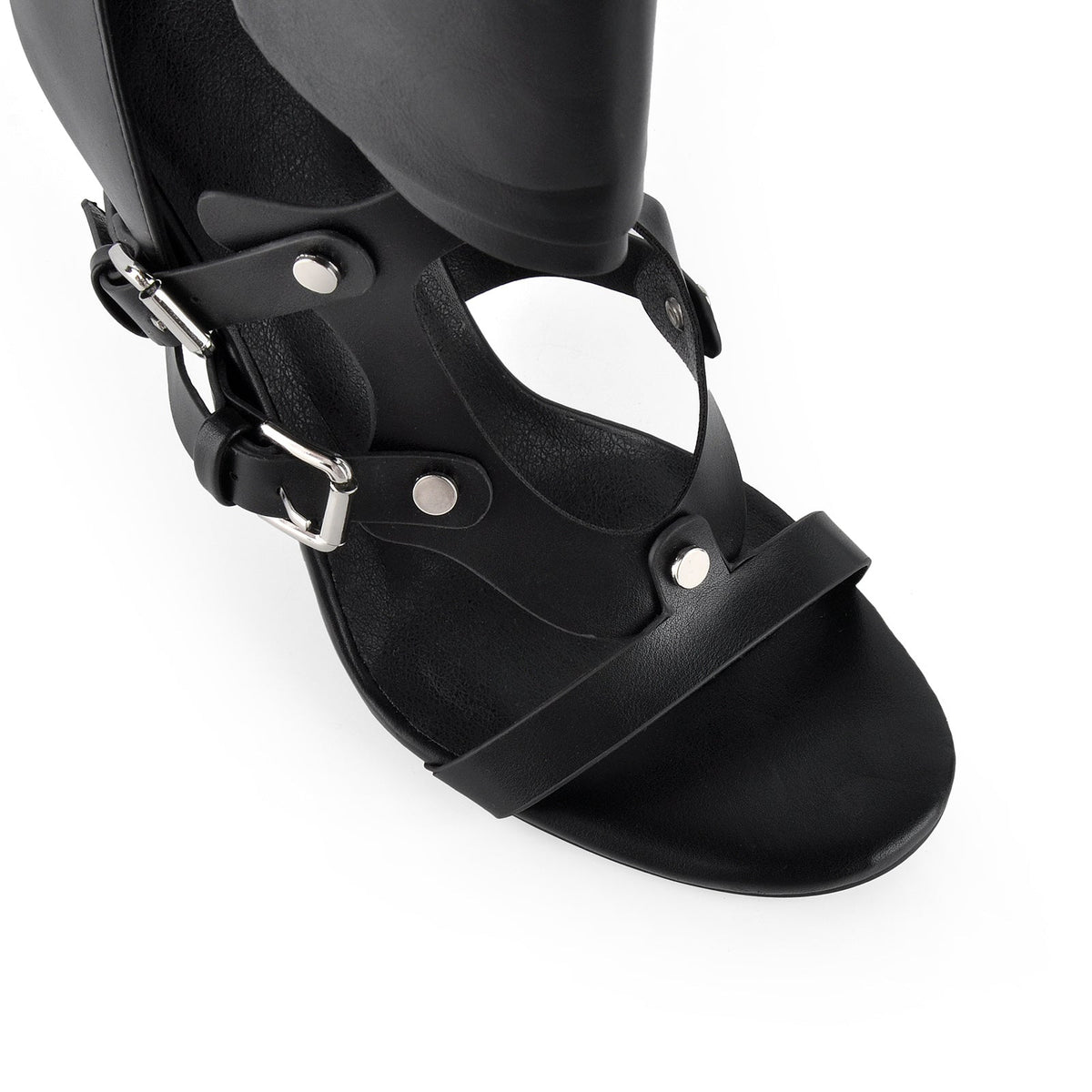 Gladiator Multi Buckles Thigh High Boots Sandals