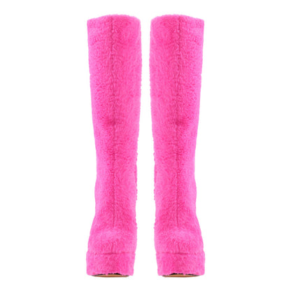 Fur Platform High Heels Boots