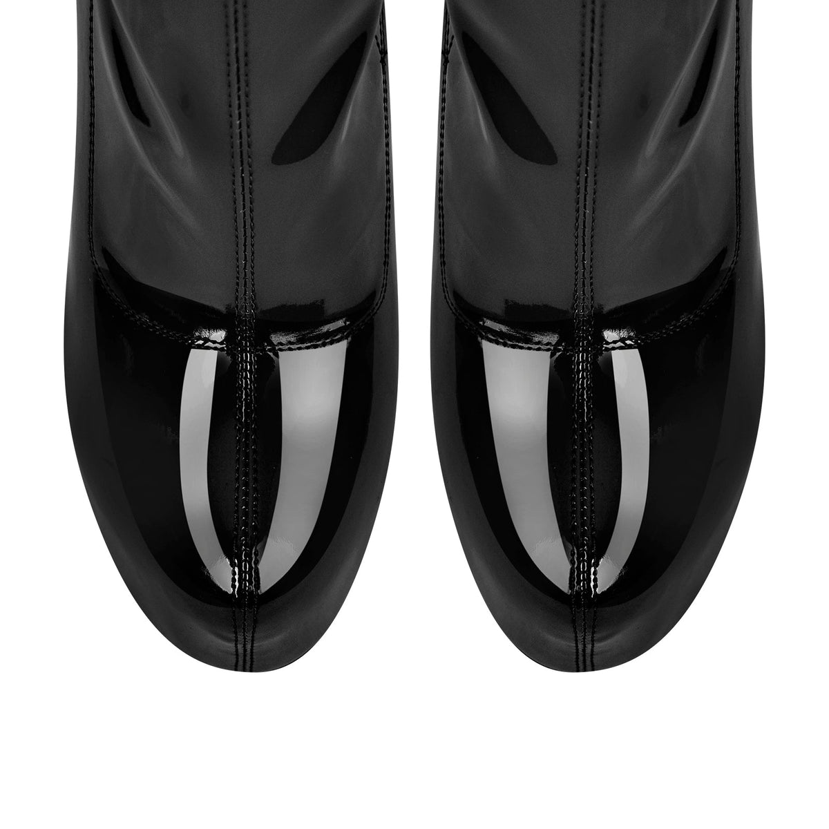Patent Leather Platform Stiletto High Heel Ankle Boots