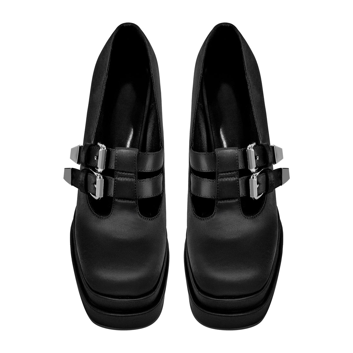 Double Platforms Chunky High Heel Pumps