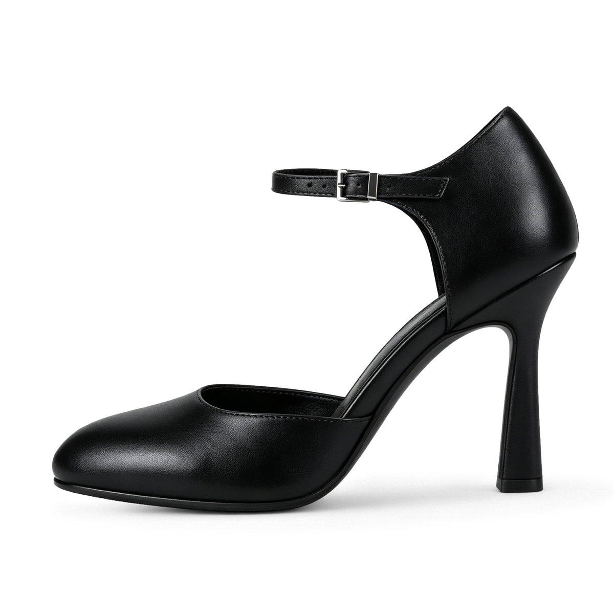 Pointed Toe Buckle Strap Stiletto Pumps