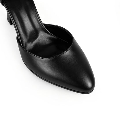 Pointed Toe Buckle Strap Stiletto Pumps