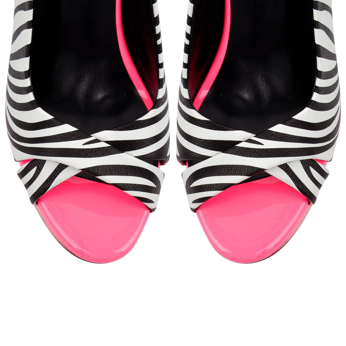 Peep Toe Platform Slingback Stiletto Sandals
