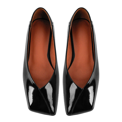 Square Toe Slip-on Flats