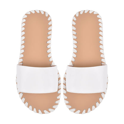 Round Toe Stitch Sandals Flats